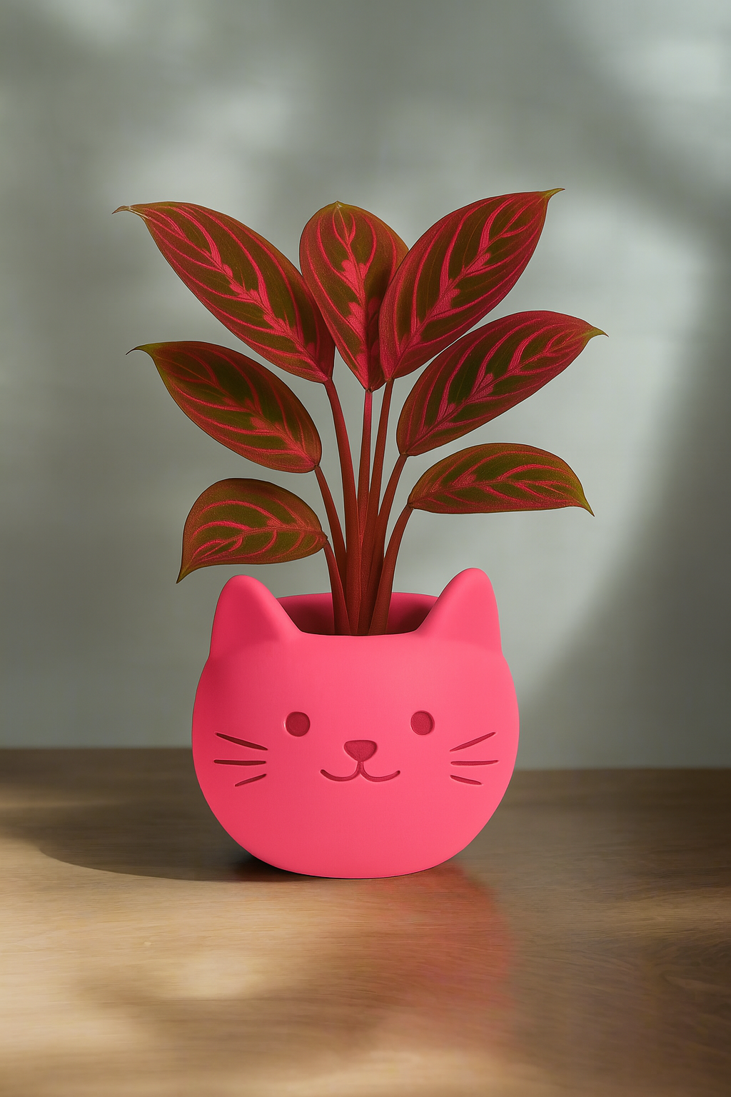 Build Your Own Cat Pot - Mini Hot Pink