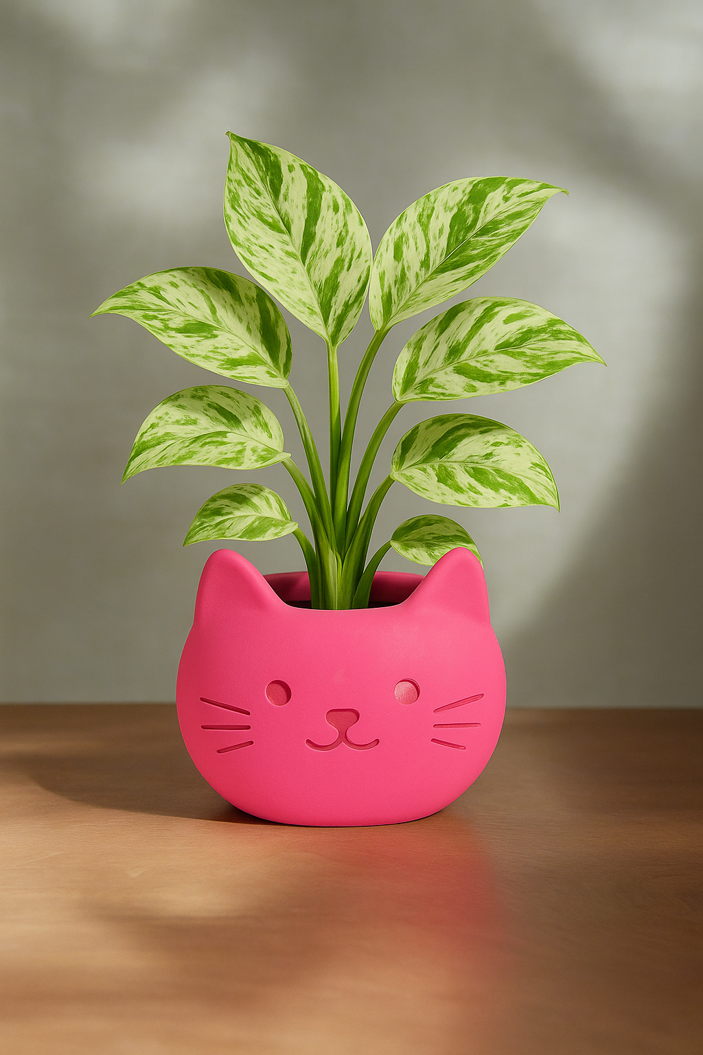 Build Your Own Cat Pot - Mini Hot Pink