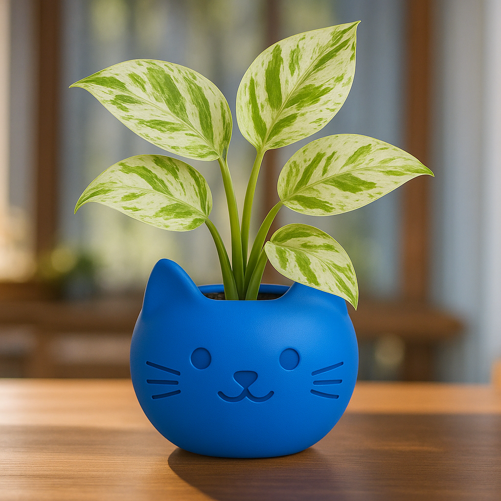 Build Your Own Cat Pot - Mini Royal Blue