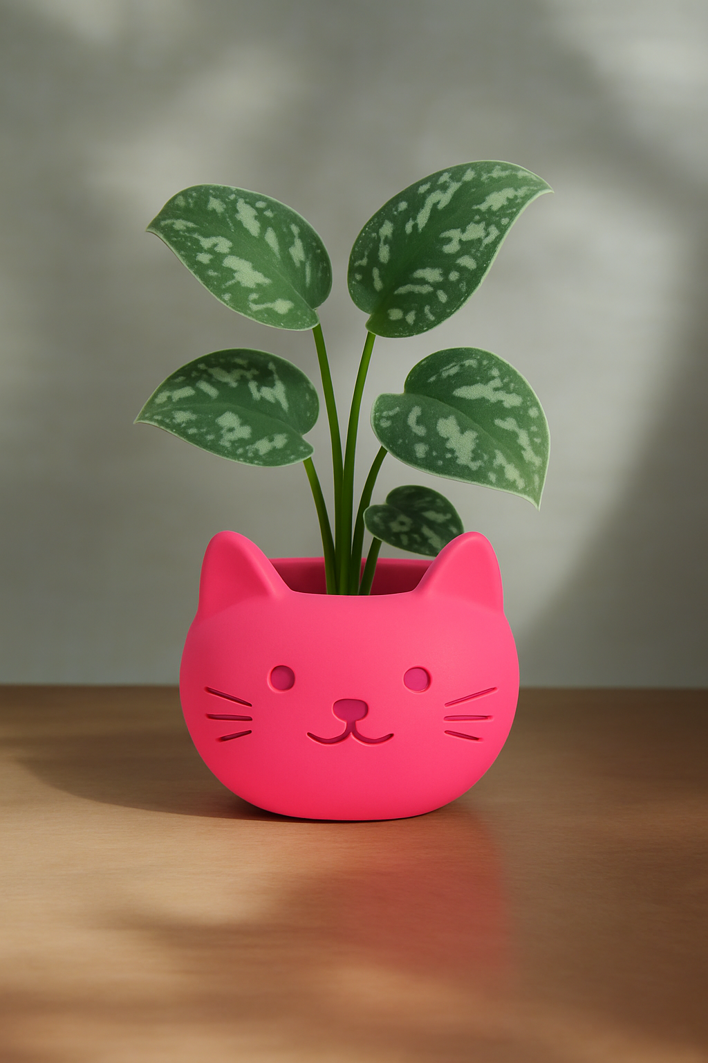 Build Your Own Cat Pot - Mini Hot Pink