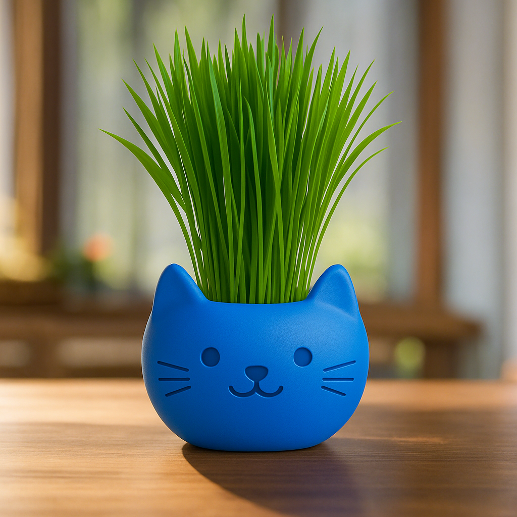 Build Your Own Cat Pot - Mini Royal Blue