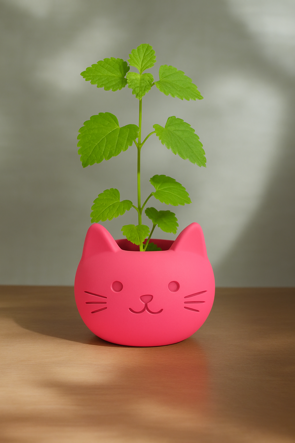 Build Your Own Cat Pot - Mini Hot Pink