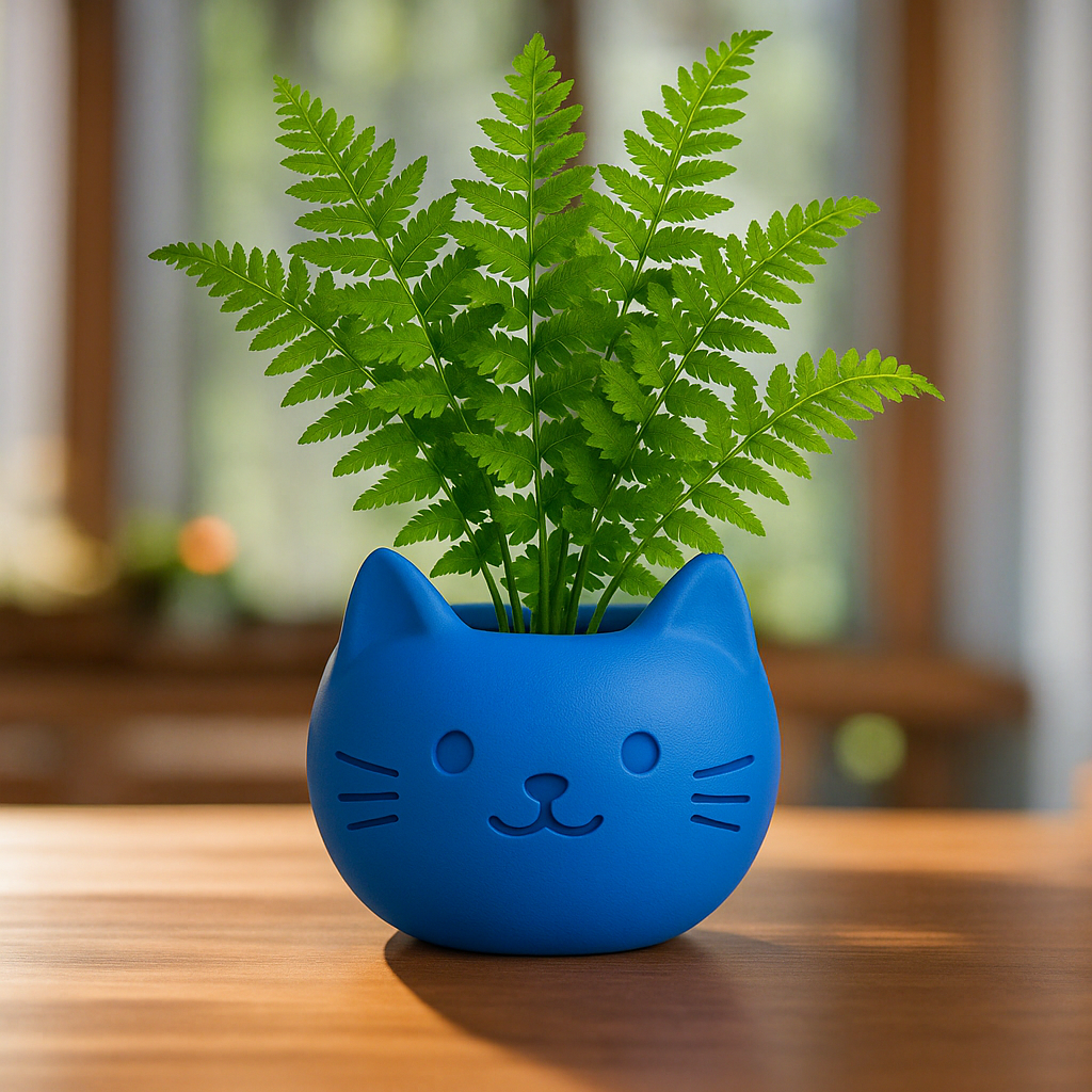 Build Your Own Cat Pot - Mini Royal Blue