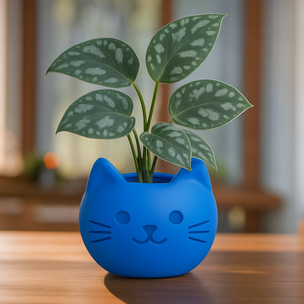 Build Your Own Cat Pot - Mini Royal Blue