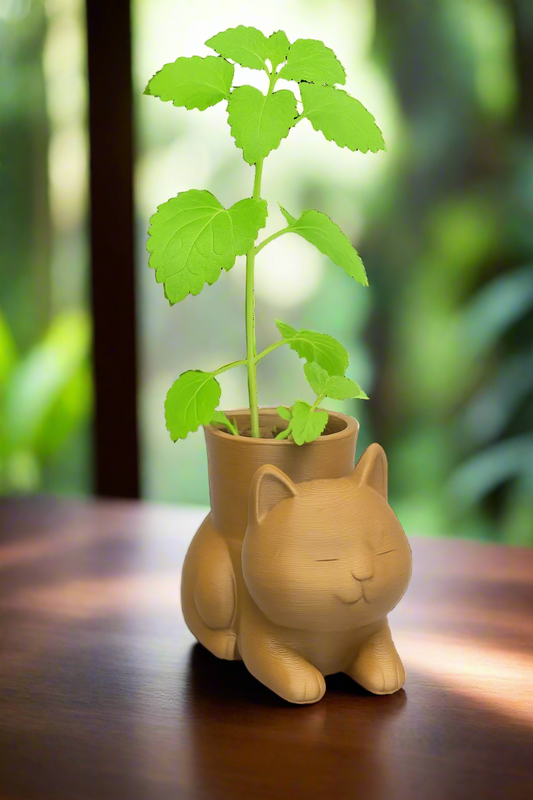 Build Your Own Cat Pot - Mini Brown