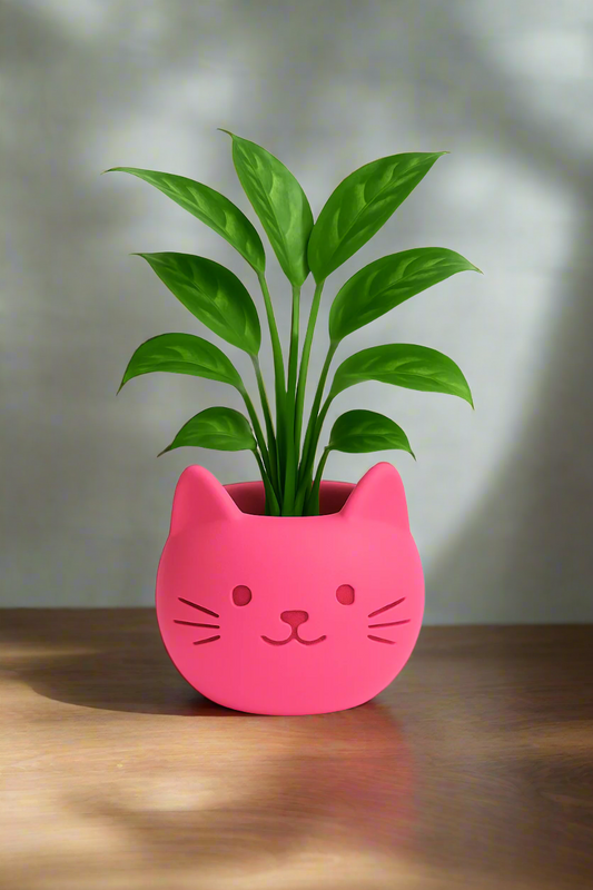 Build Your Own Cat Pot - Mini Hot Pink