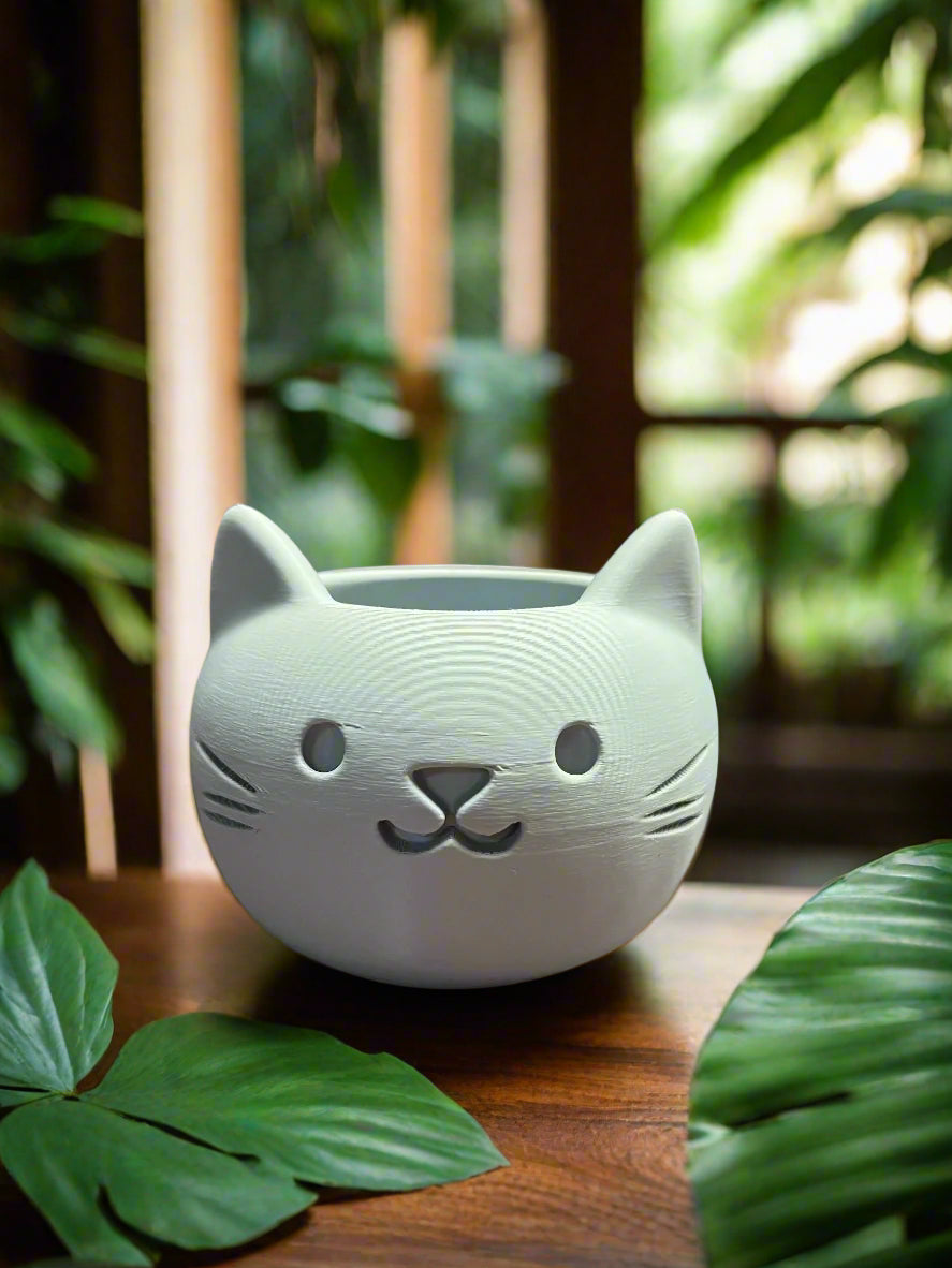 Build Your Own Cat Pot - Mini Light Grey